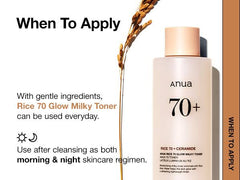 ANUA Rice 70 Glow Milky Toner