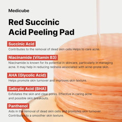 Medicube Red Succinic Acid Peeling Pad 70pads