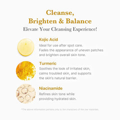 medicube Kojic Acid Turmeric Toning Whip Cleanser