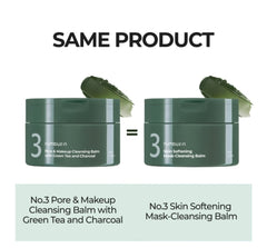 Numbuzin No.3 Pore & Makeup Cleansing Balm with Green Tea and Charcoal 85g