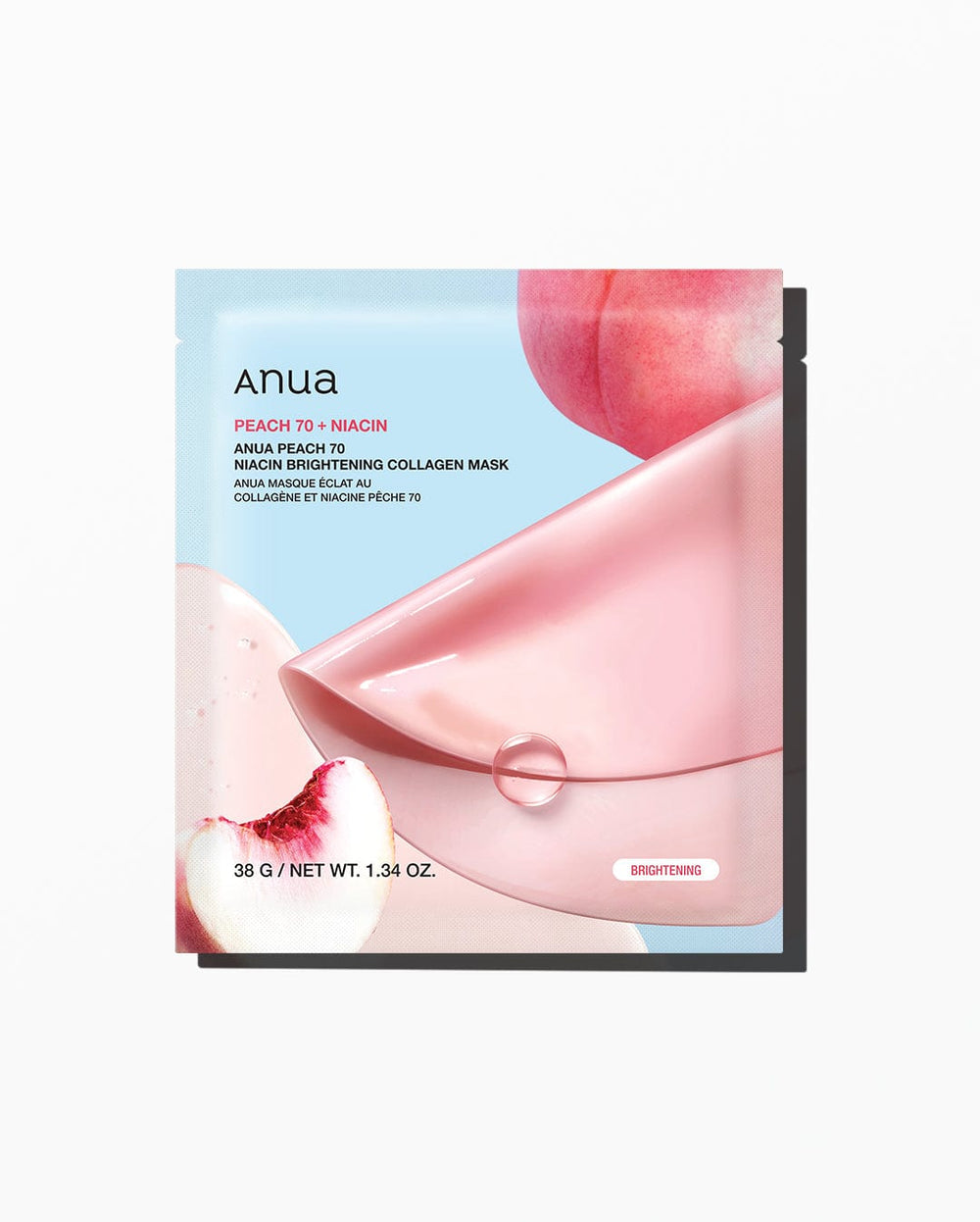 Anua Peach 70+ Niacin Brightening Collagen Mask (single piece)