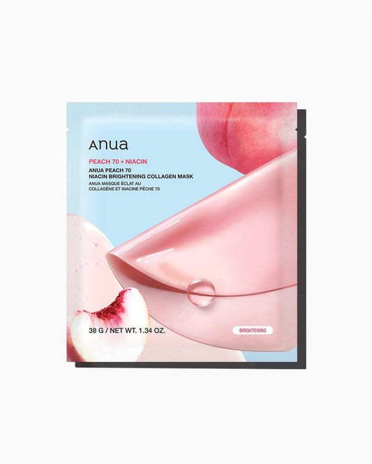 Anua Peach 70+ Niacin Brightening Collagen Mask (single piece)
