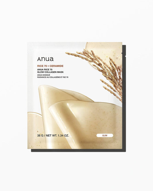 Anua Rice 70+ Ceramide Glow Collagen Mask