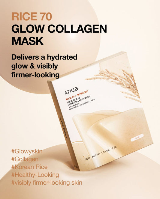 Anua Rice 70+ Ceramide Glow Collagen Mask