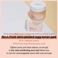 numbuz:n - No.4 Pore Zero Peeled Egg Toner Pad - 190ml/70pads