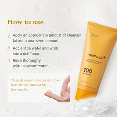 medicube Kojic Acid Turmeric Toning Whip Cleanser