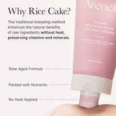 Arencia Rosehip Mild pH Balancing Rice Cake Cleanser 150g