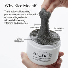 Arencia Black Tea Rice Mochi Cleanser 120g