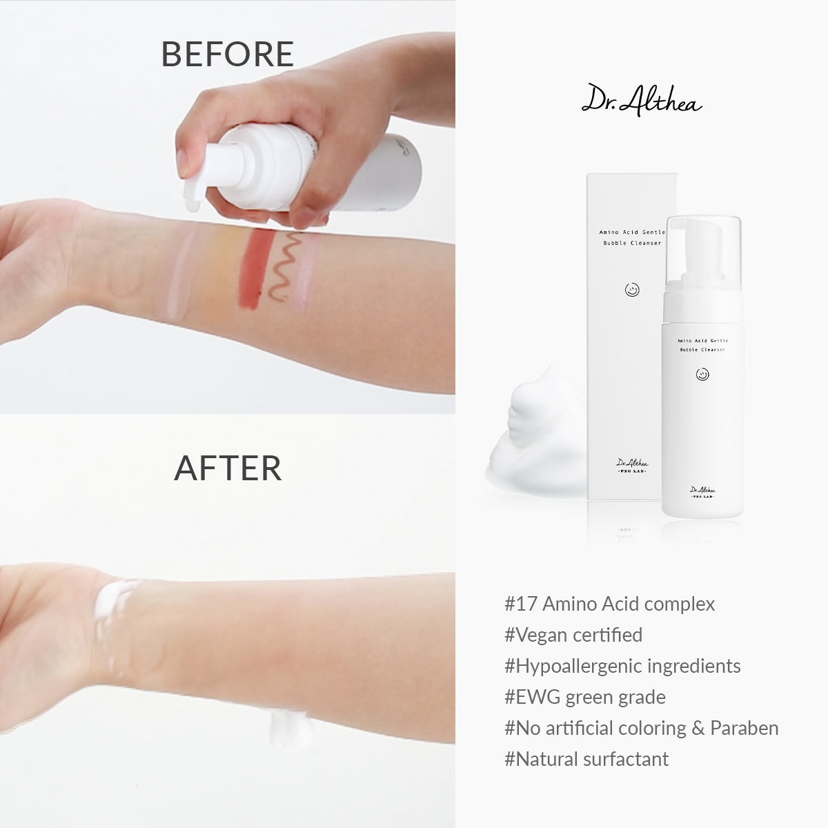 Dr Althea Amino Acid Gentle Bubble Cleanser 140ml