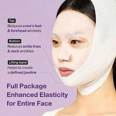 Numbuzin No.9 NAD Bio Lifting Full Cover Facial Mask (4 EA) with lifting band